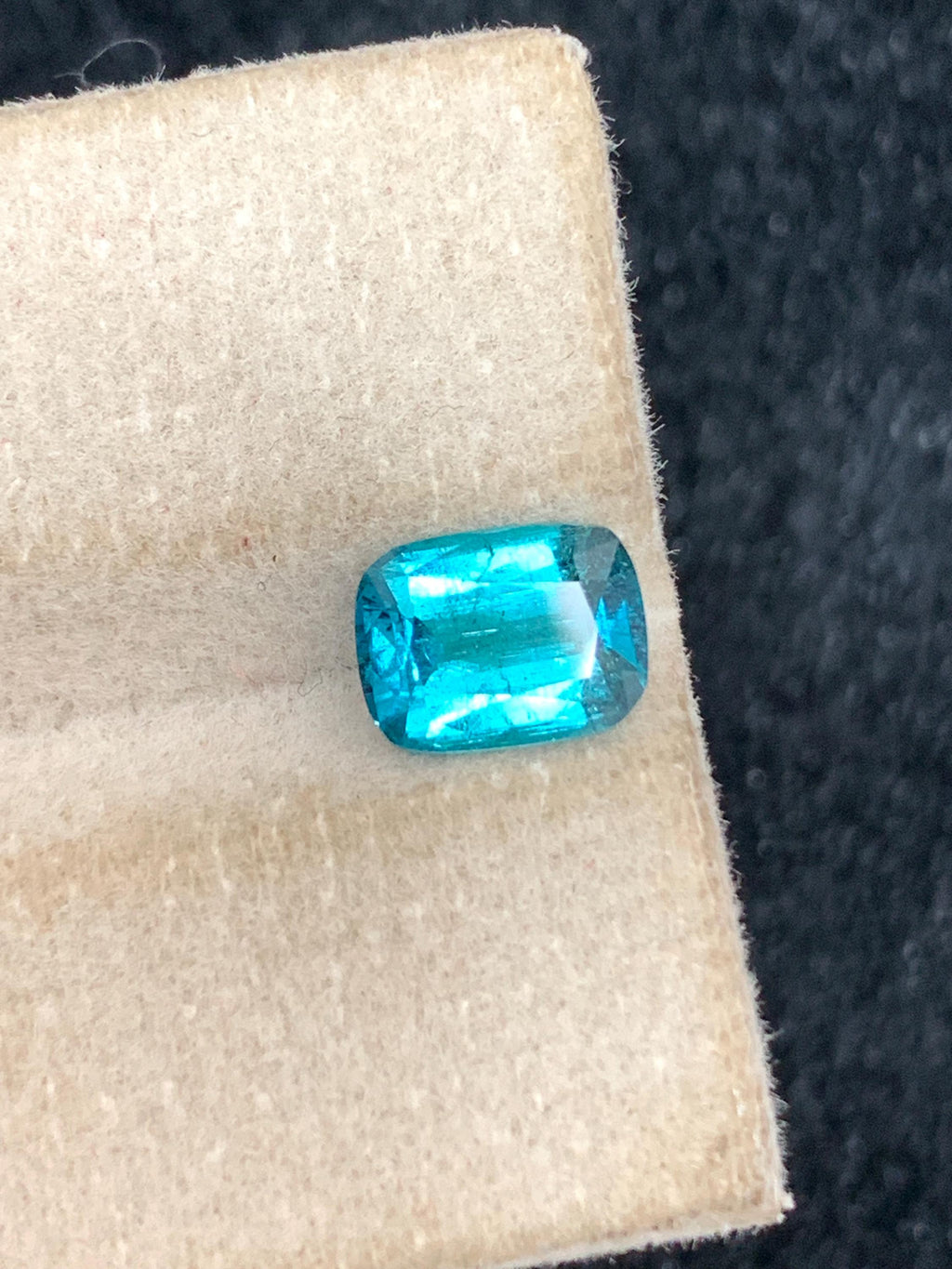 Lagoon Tourmaline Gemstone: 1.35 Carat Emerald Cut, Afghanistan
