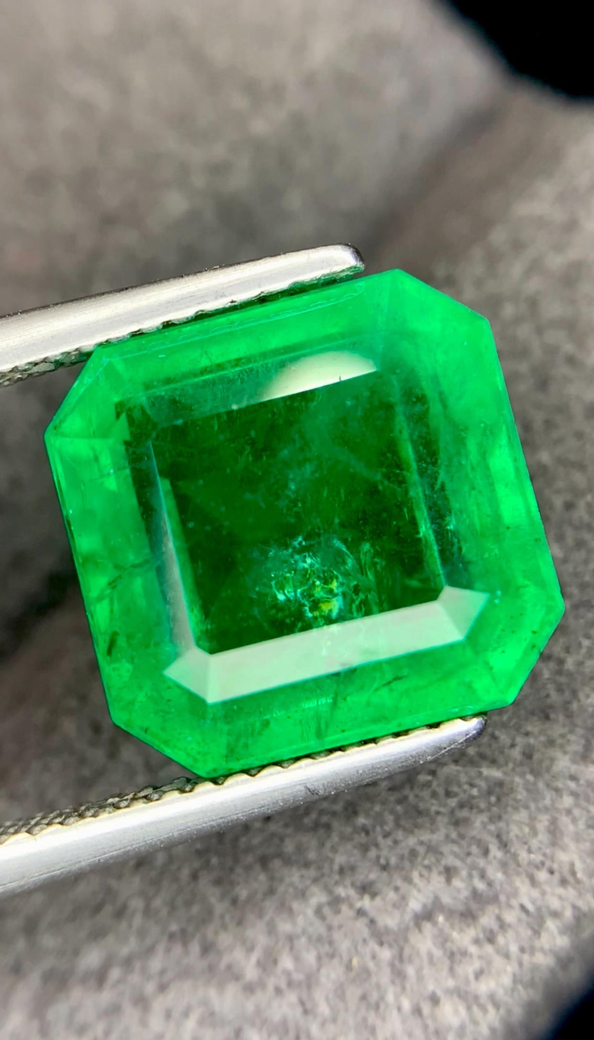 Zambia Emerald Gemstone: emerald Cut, Natural Green Emerald, 7.55 CT