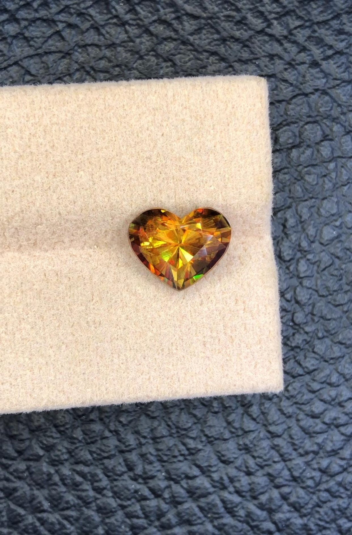 Heart Sphene Gemstone: 3.00 CT Natural Titanite, August Birthstone