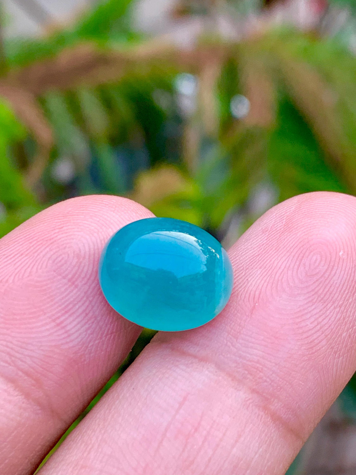 Grandidierite Cabochon: Rare Bluish-Green Gemstone, Madagascar Origin, 8.45 CT