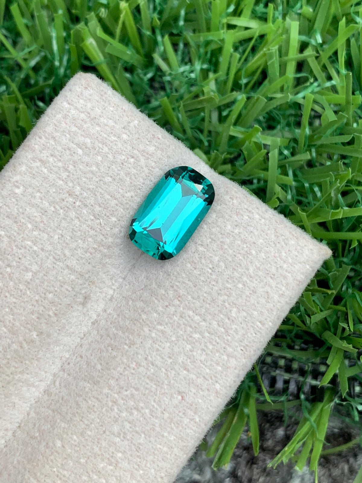 Blue Lagoon Tourmaline Gemstone: 2.10 CT Cushion Cut, Afghanistan Origin