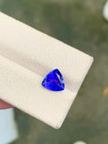 Trillion Cut Tanzanite Gemstone: 2.30 Carat Deep Blue December Birthstone