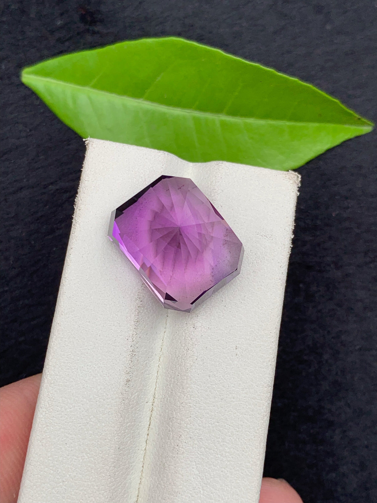 Custom Cut Pink Purple Amethyst Gemstone, 23.05 CT Flawless Loose Gem