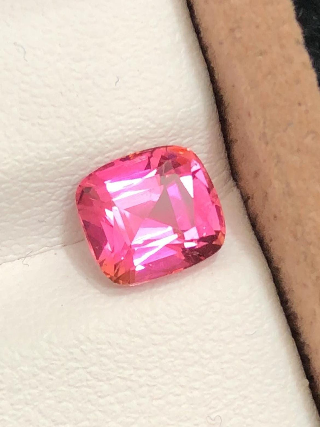 Vivid Pink Rubellite 1.70 Cushion Cut Madagascar