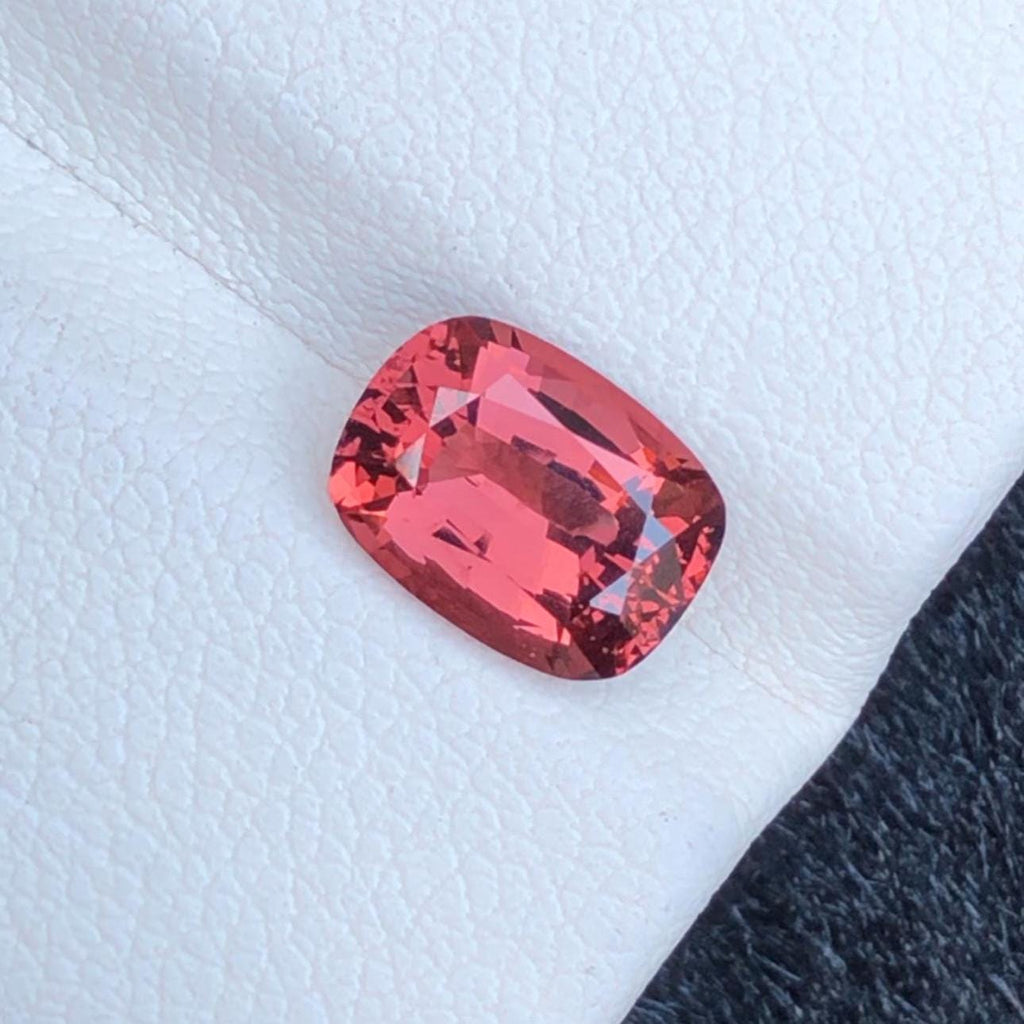 Reddish Pink Spinel: 1.75 CT Cushion Cut Loose Gemstone