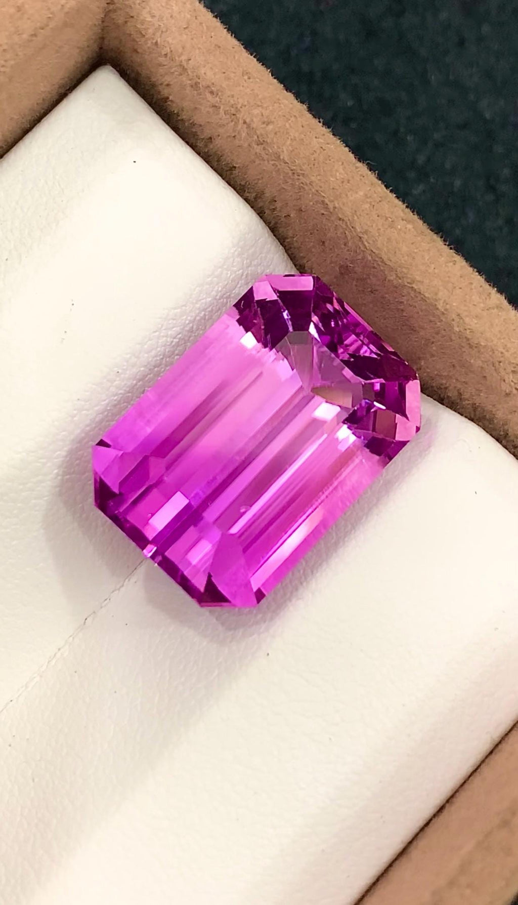 Pink Kunzite 25.95 Carat Emerald Cut Loose Gemstone from Afghanistan