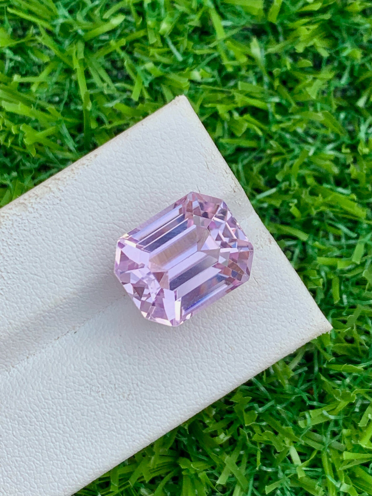 AAA Pink Kunzite Gemstone: Emerald Cut, 17.15 CT, November Birthstone