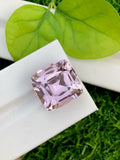 Reddish Pink Kunzite Gemstone: 31.40 CT Faceted Cushion Cut