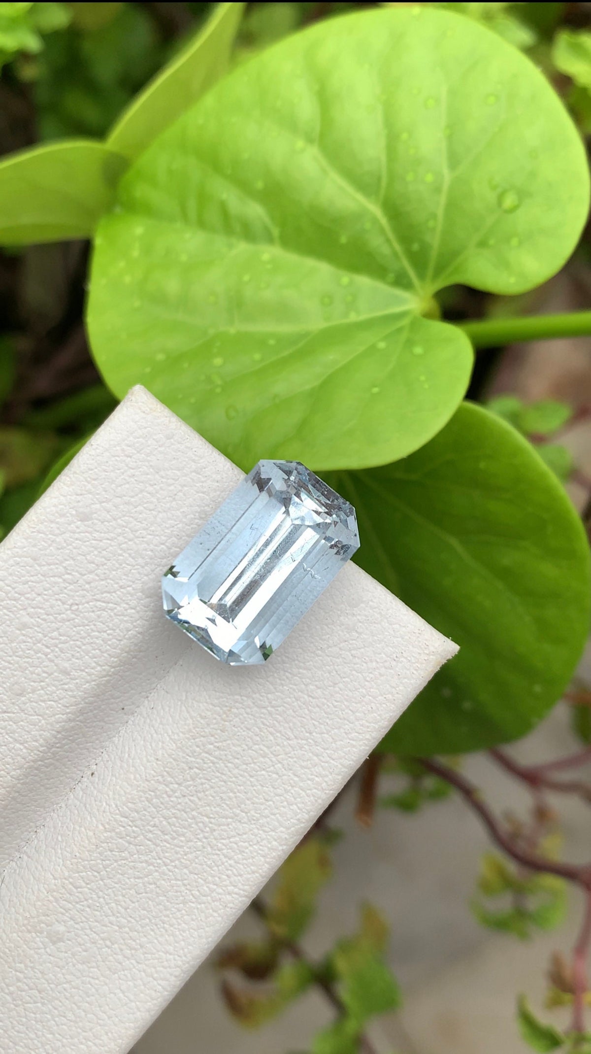 Santa Maria Aquamarine Gemstone: Emerald Cut, 10.20 CT, VVS Flawless