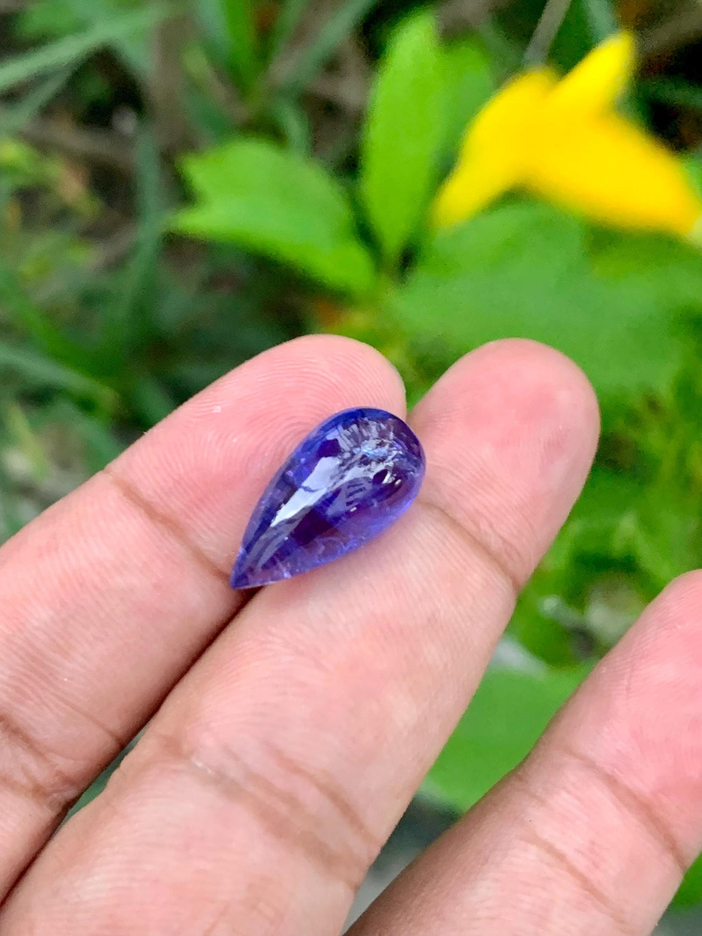 AAA Tanzanite Cabochon: Loose December Birthstone, Jewelry Making (10.13 Carat
