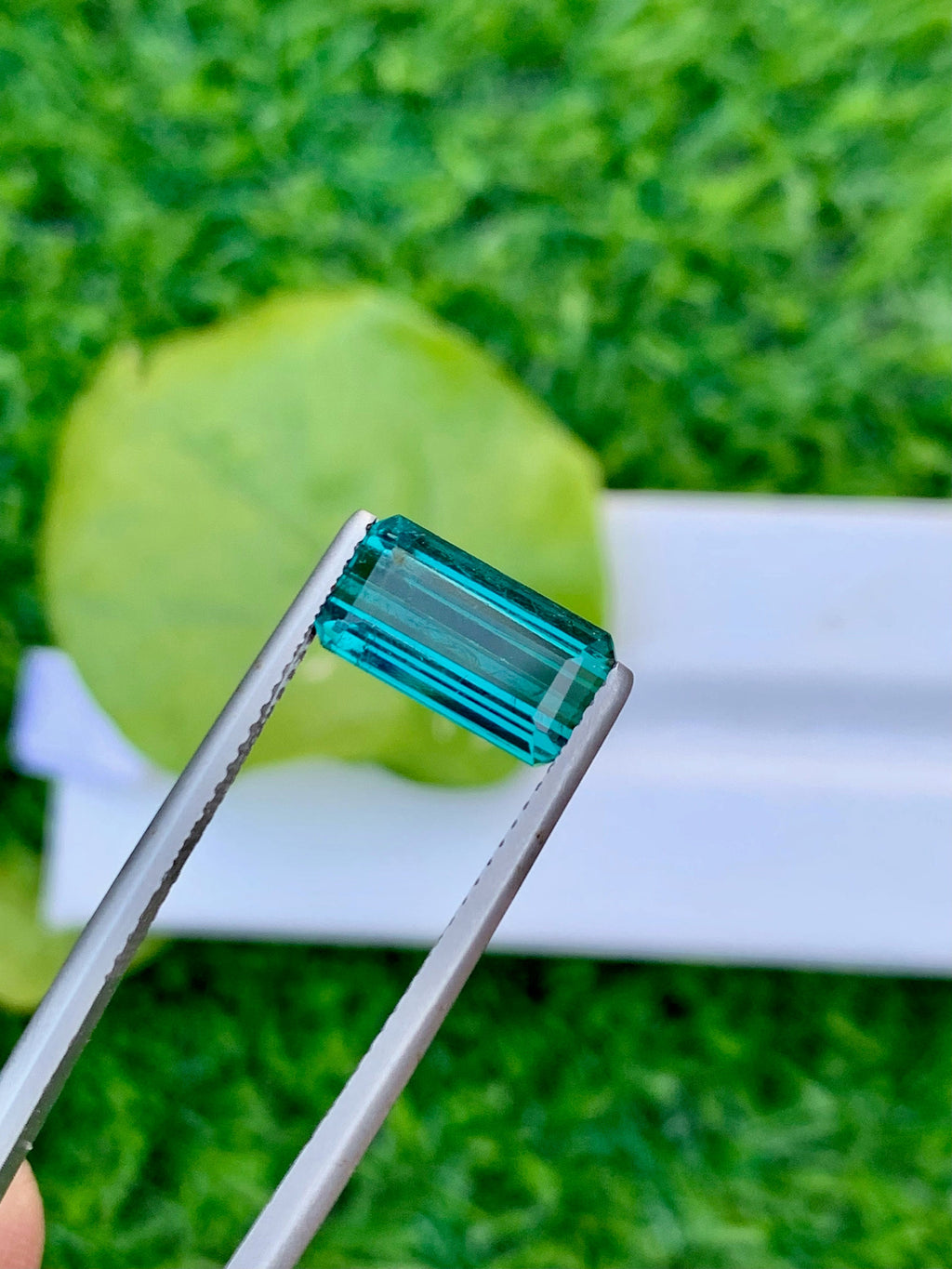 Emerald Cut Indicolite Tourmaline Gemstone, 3.00 CT, VVS Clarity