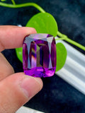 Cushion Cut Amethyst Gemstone: Deep Purple Loose Stone, 48.60 CT
