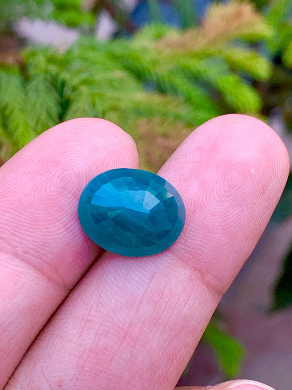 Grandidierite Cabochon: 9.30 CT Bluish Green Gemstone from Madagascar