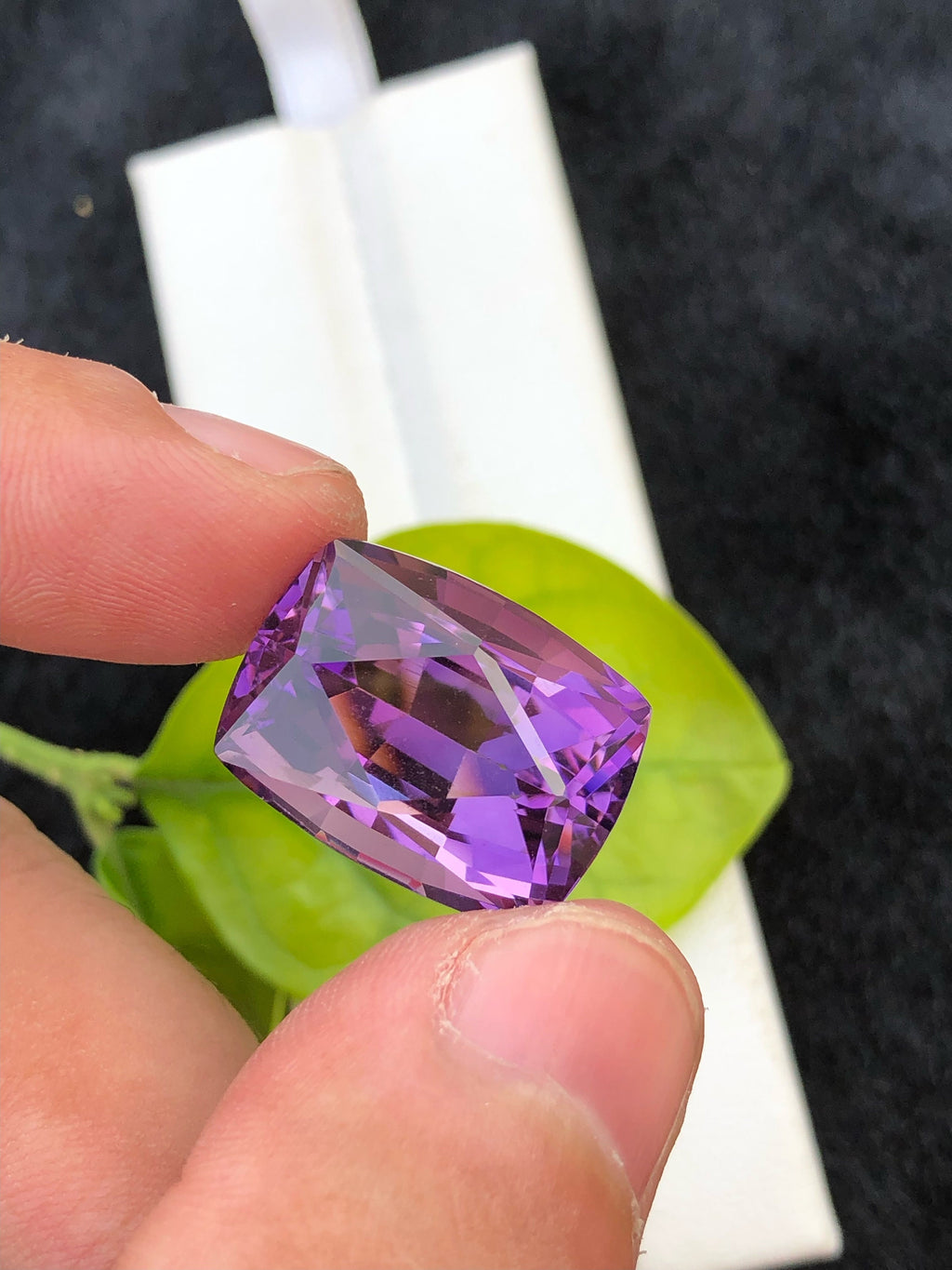 Fancy Cut Amethyst Gemstone: Deep Purple Jewelry Stone (22.95 CT)
