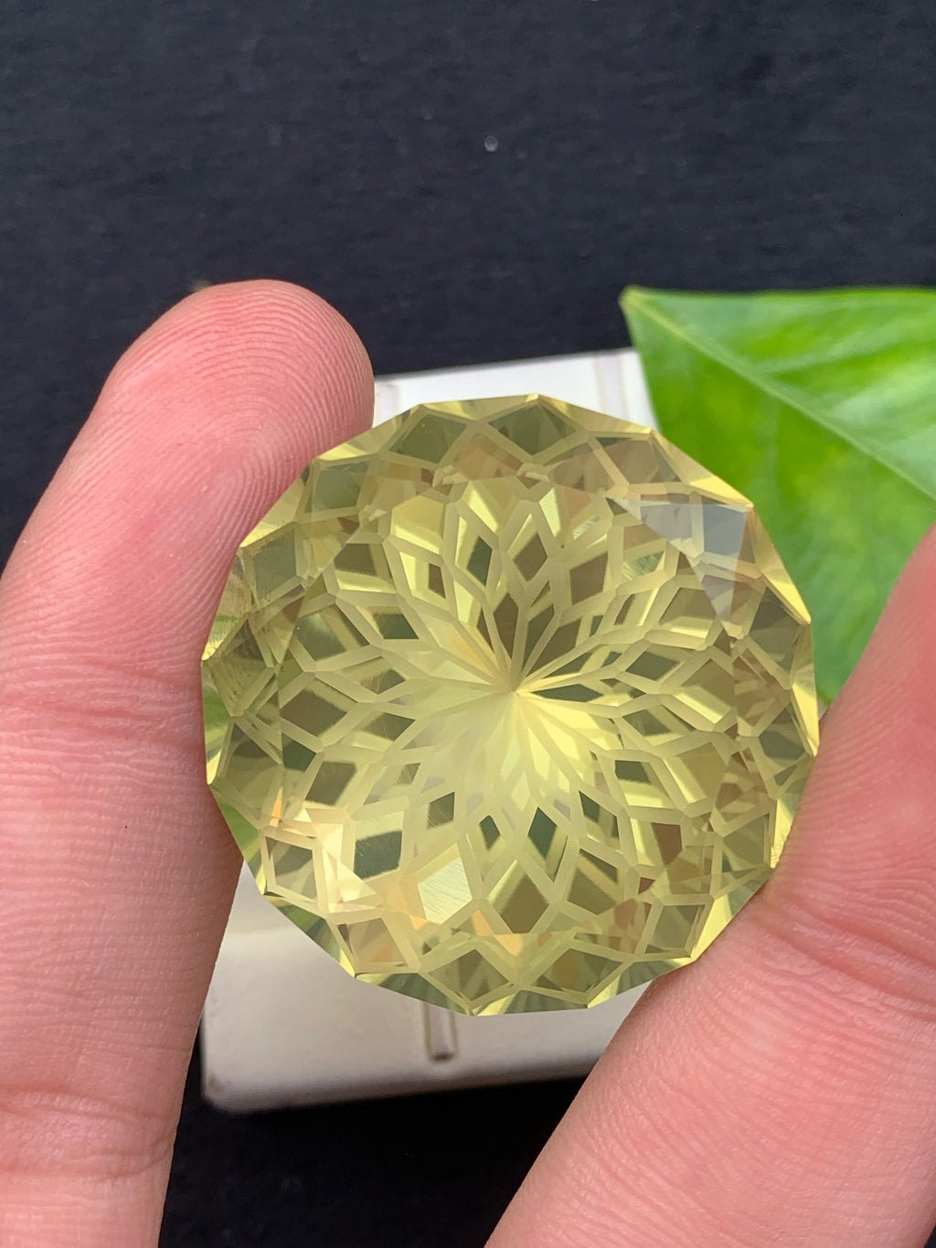 Flower Cut Yellow Citrine Gemstone: Natural Loose Stone, 131.75 CT