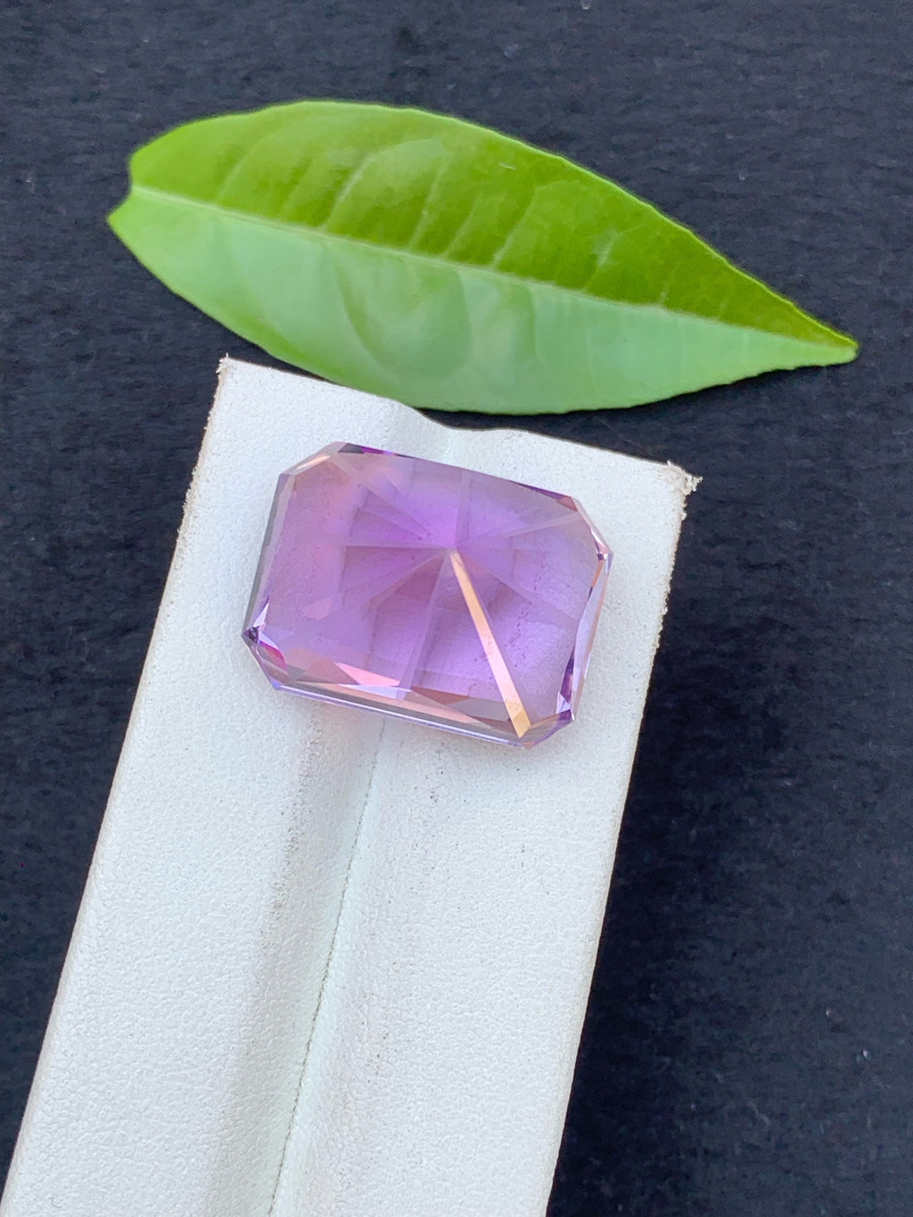Pink Purple Amethyst Gemstone: Custom Cut Loose Gem (37 CT)