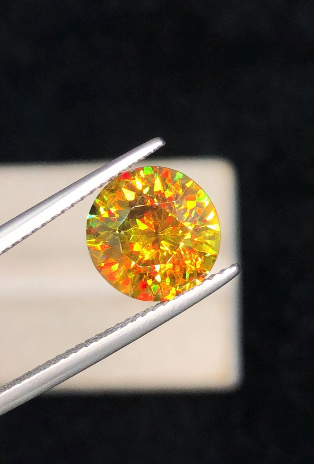 Full Fire Sphene Gemstone: 3.50 ct Natural Titanite, August Birthstone