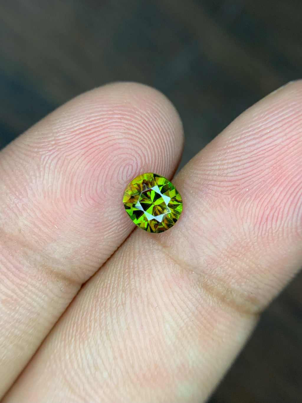 Natural Sphene Gemstone: 0.80 CT Round Cut, Himalayan Origin