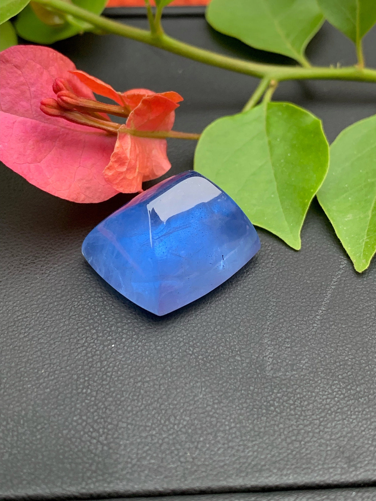 Deep Blue Aquamarine Cabochon: Santa Maria Gemstone, 38.35 CT