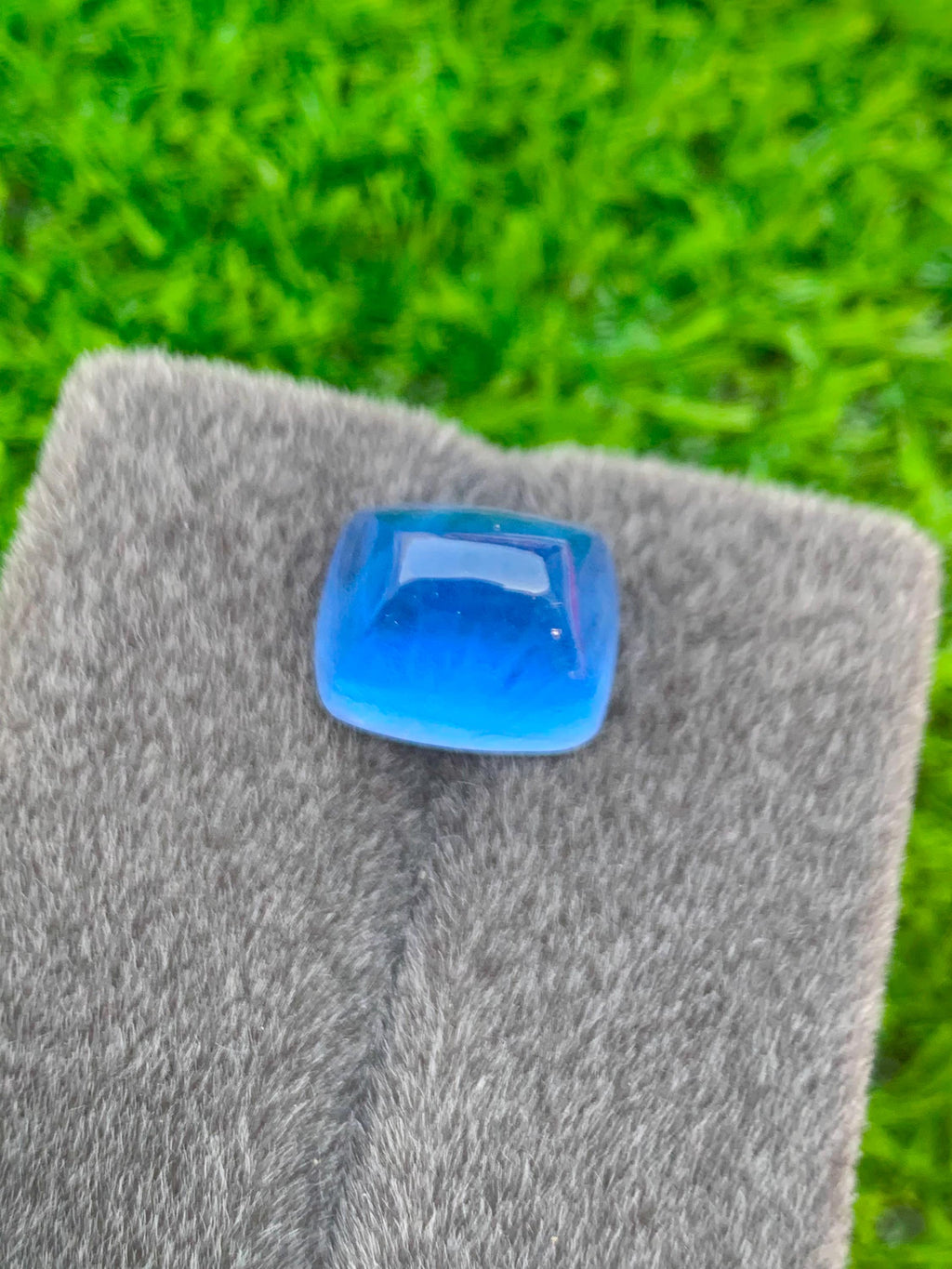 Santa Maria Aquamarine Cabochon: Deep Blue Gemstone, March Birthstone (22.65 CT)