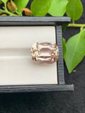Yellow Kunzite Gemstone: 17.25 Carat Cushion Cut Triphane