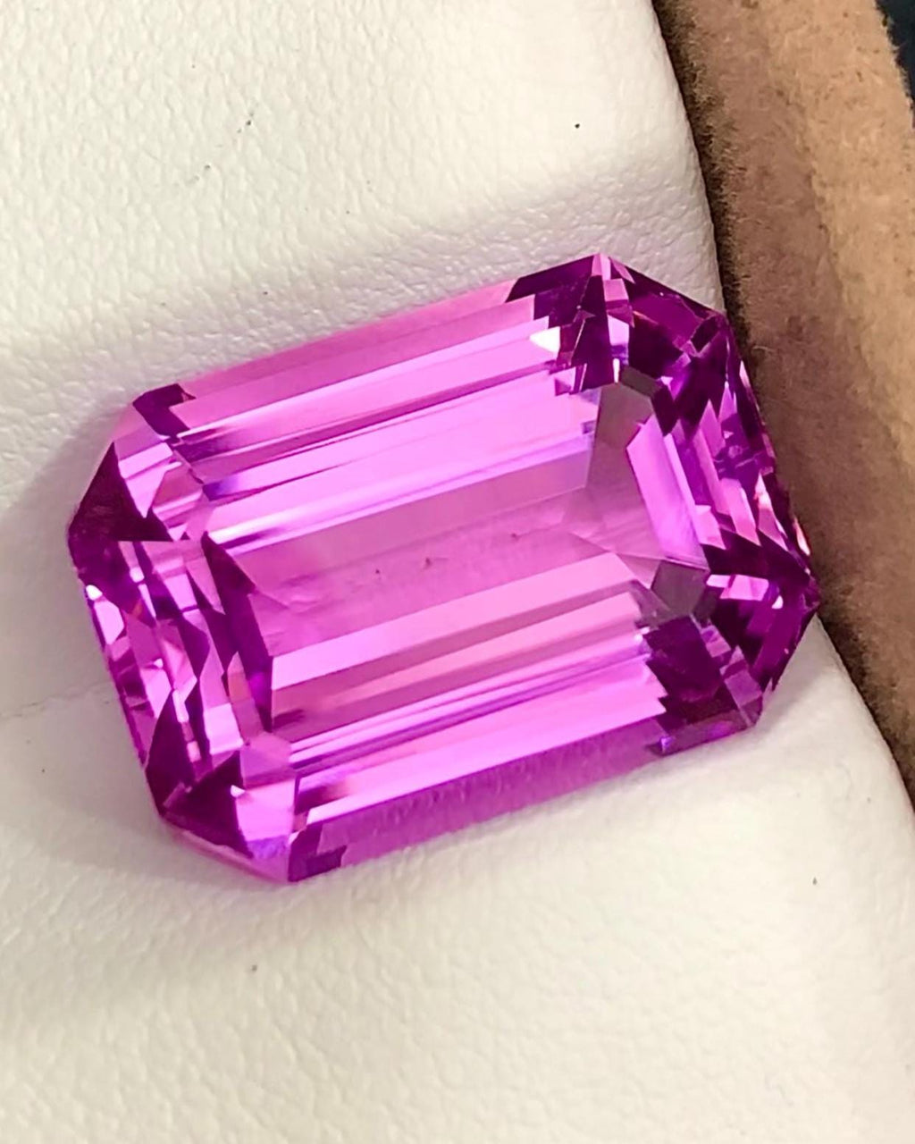Pink Kunzite 29.60Carat Emerald Cut Loose Gemstone from Afghanistan