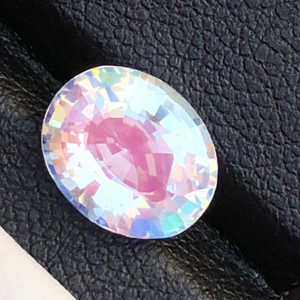 Rainbow Moonstone 2.90 Carat Oval Cut 10x8mm Gemstone from Madagascar