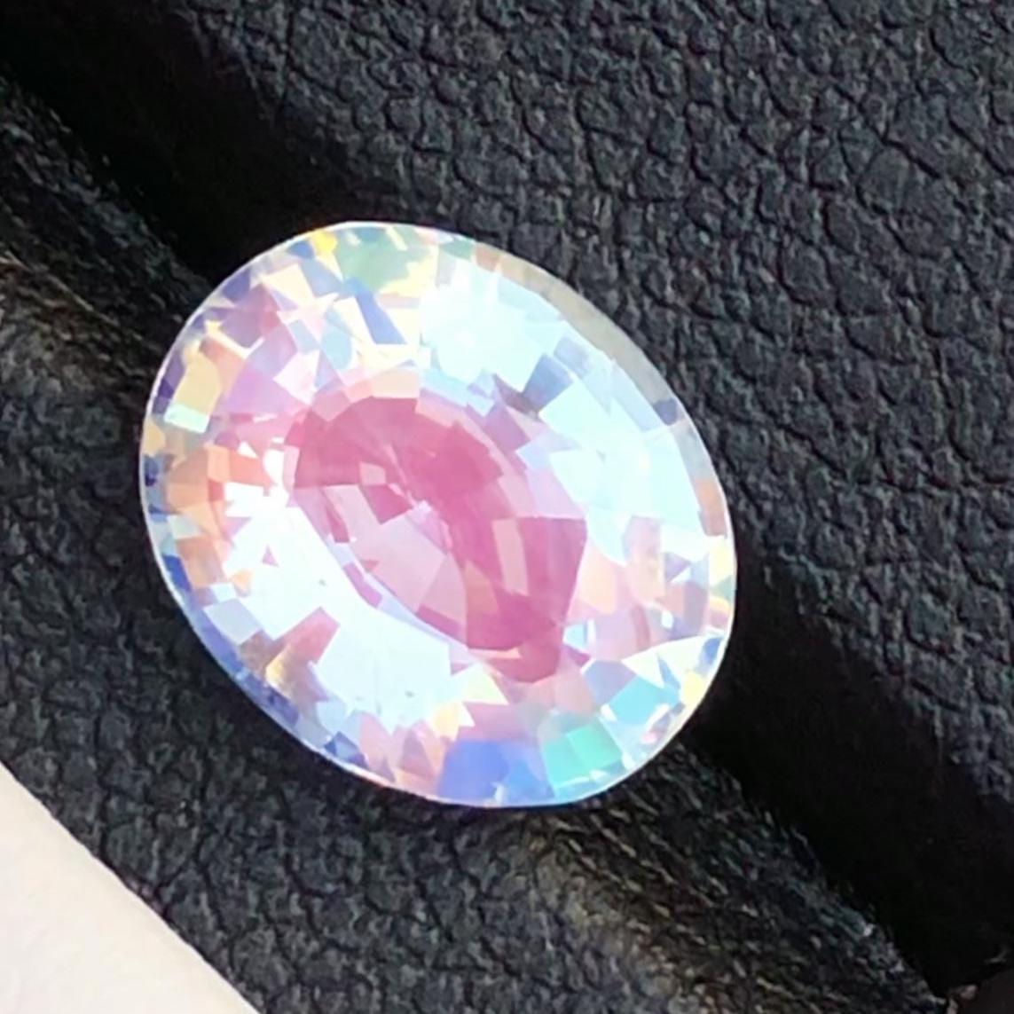 Rainbow Moonstone 2.90 Carat Oval Cut 10x8mm Gemstone from Madagascar