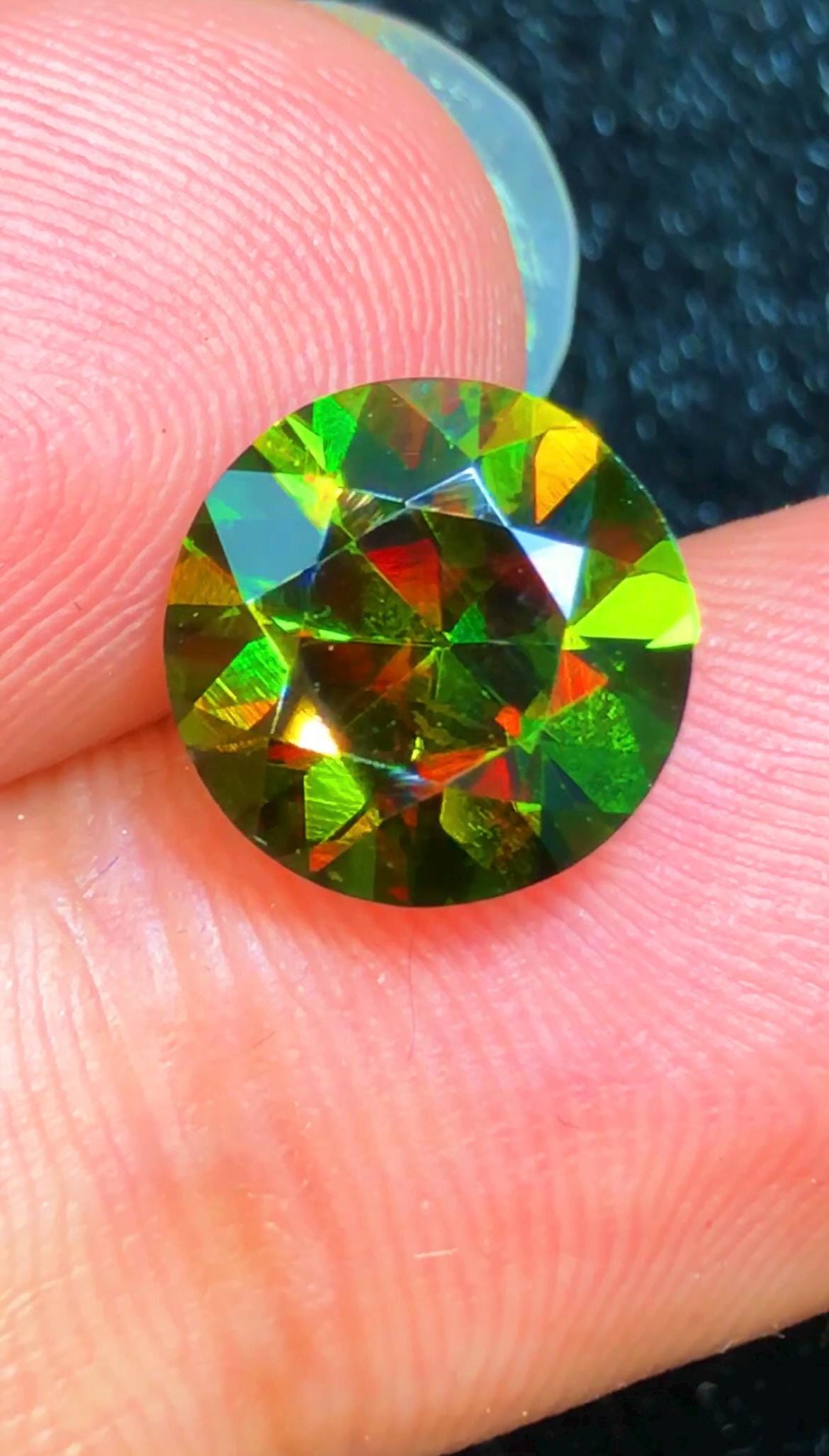 Sphene Titanite 3.90 ct Oval Cut Green Gemstone from Skardu Pakistan