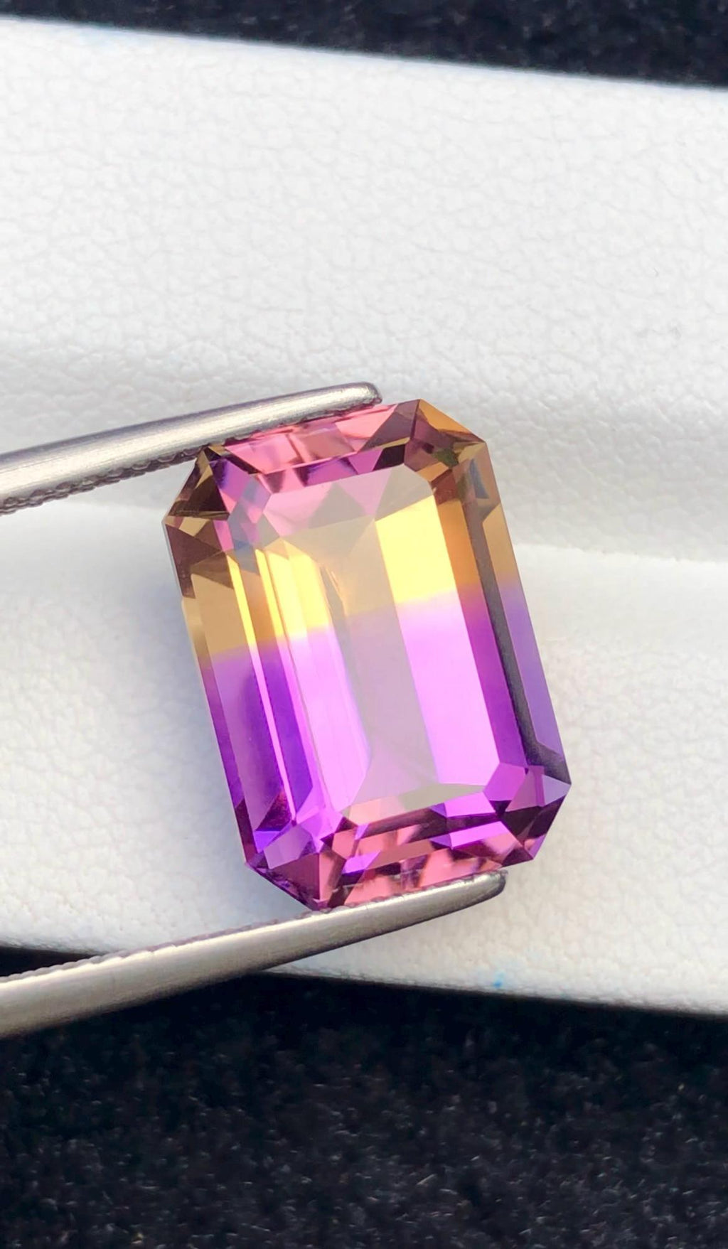Ametrine 10.10 ct Emerald Cut • Bi-Color Gemstone from Bolivia