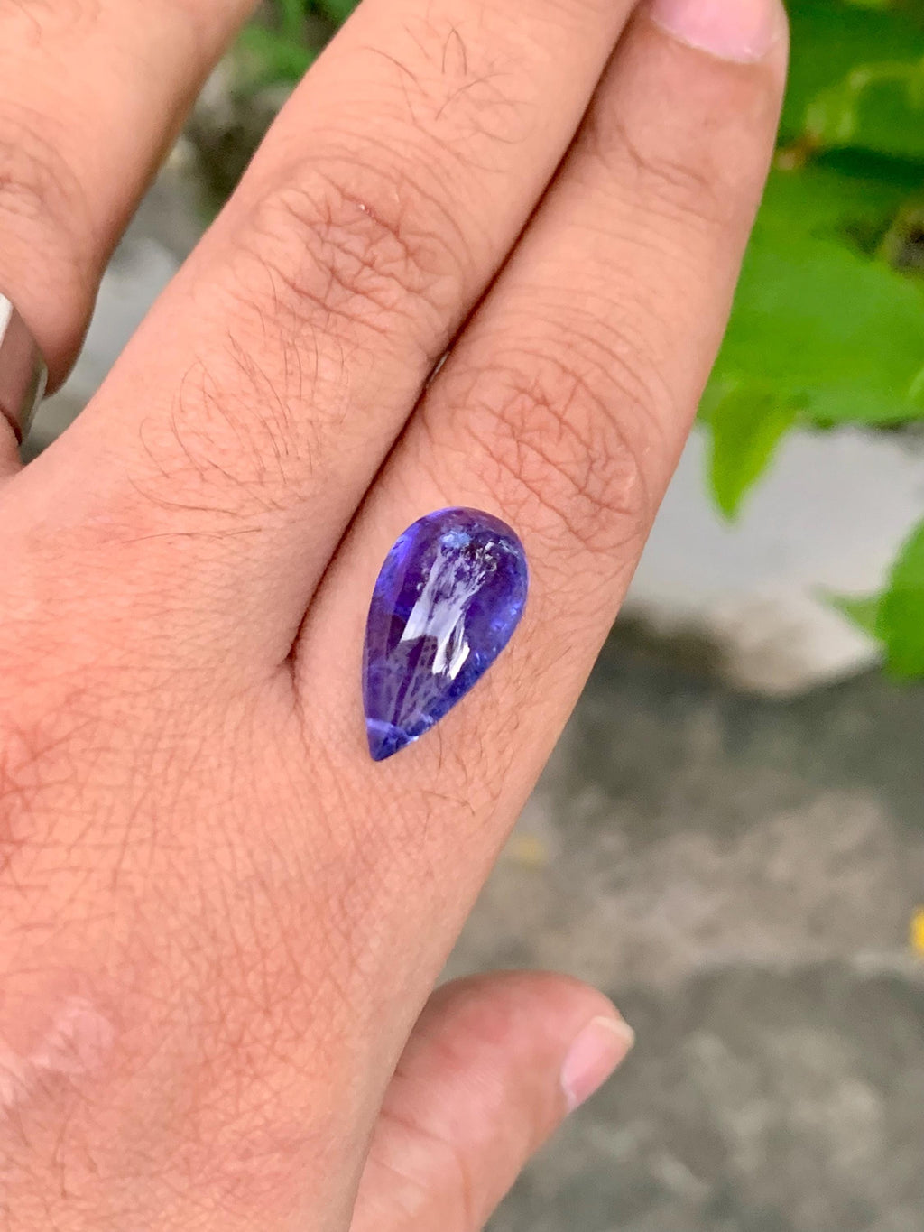 AAA Tanzanite Cabochon: Loose December Birthstone, Jewelry Making (10.13 Carat