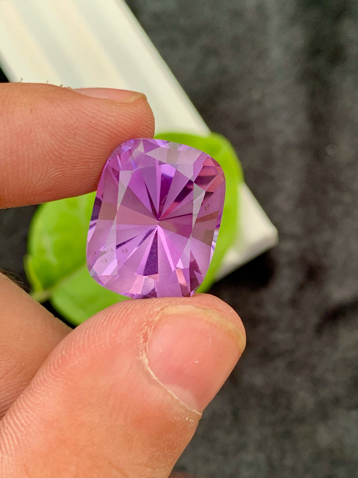 Natural Amethyst Loose Gemstone Cushion Blader Cut - 19.95 carats