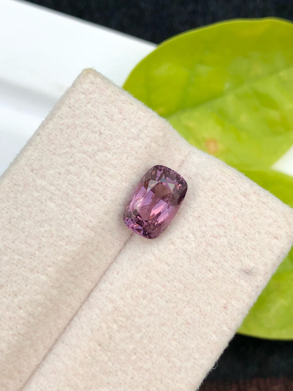 2.10 CT Purplish Pink Spinel Loose Gemstone: Cushion Cut, Afghanistan Origin