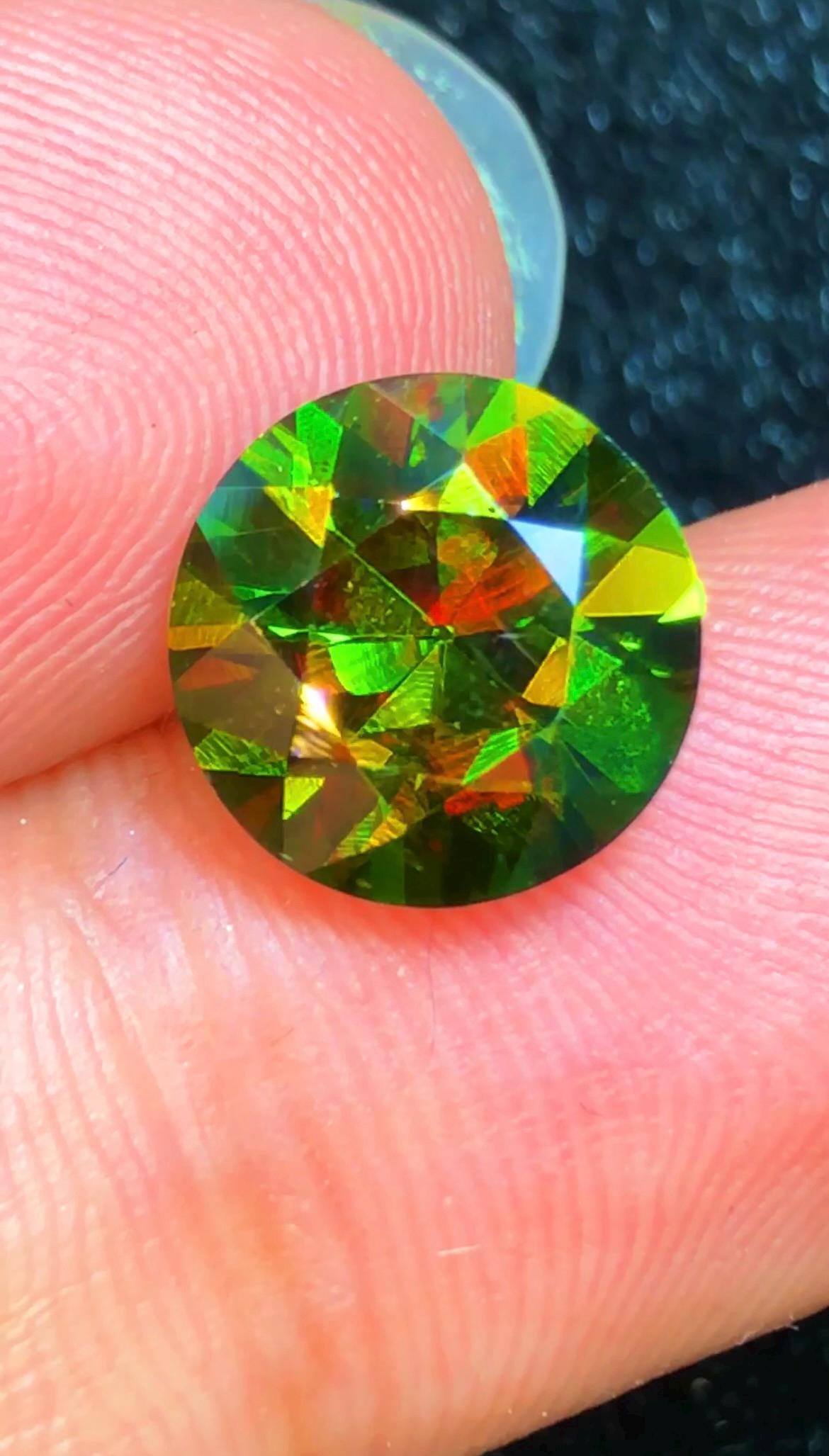 Sphene Titanite 3.90 ct Oval Cut Green Gemstone from Skardu Pakistan