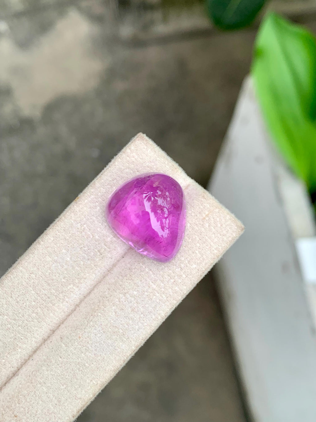 33.85 Carat Natural Pink Kunzite – Pear Shape Cabochon, Afghanistan Origin, Collector’s Loose Gemstone
