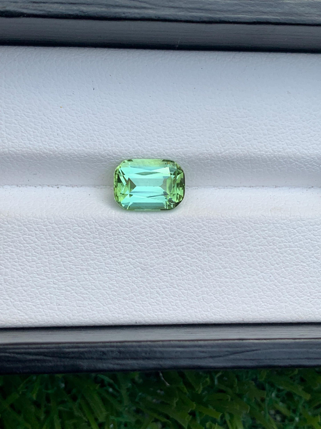 Mint Green Tourmaline Gemstone: Cushion Cut, 2.65 Carat, Afghanistan