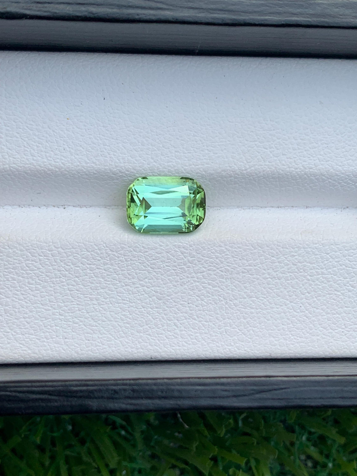 Mint Green Tourmaline Gemstone: Cushion Cut, 2.65 Carat, Afghanistan