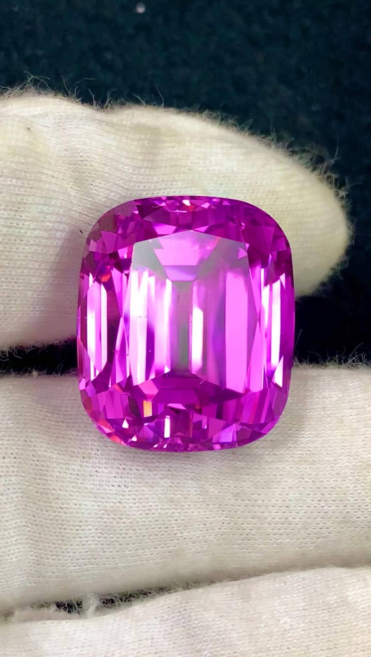 Pink Kunzite 64ct Cushion Cut Gemstone from Afghanistan – Elegant Sparkling Pink Gem