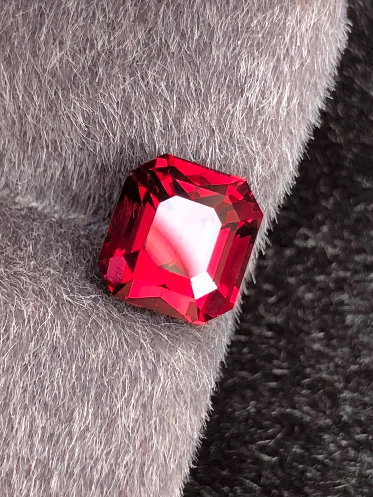 Rhodolite Garnet 3.05ct Emerald Cut Tanzania Gemstone