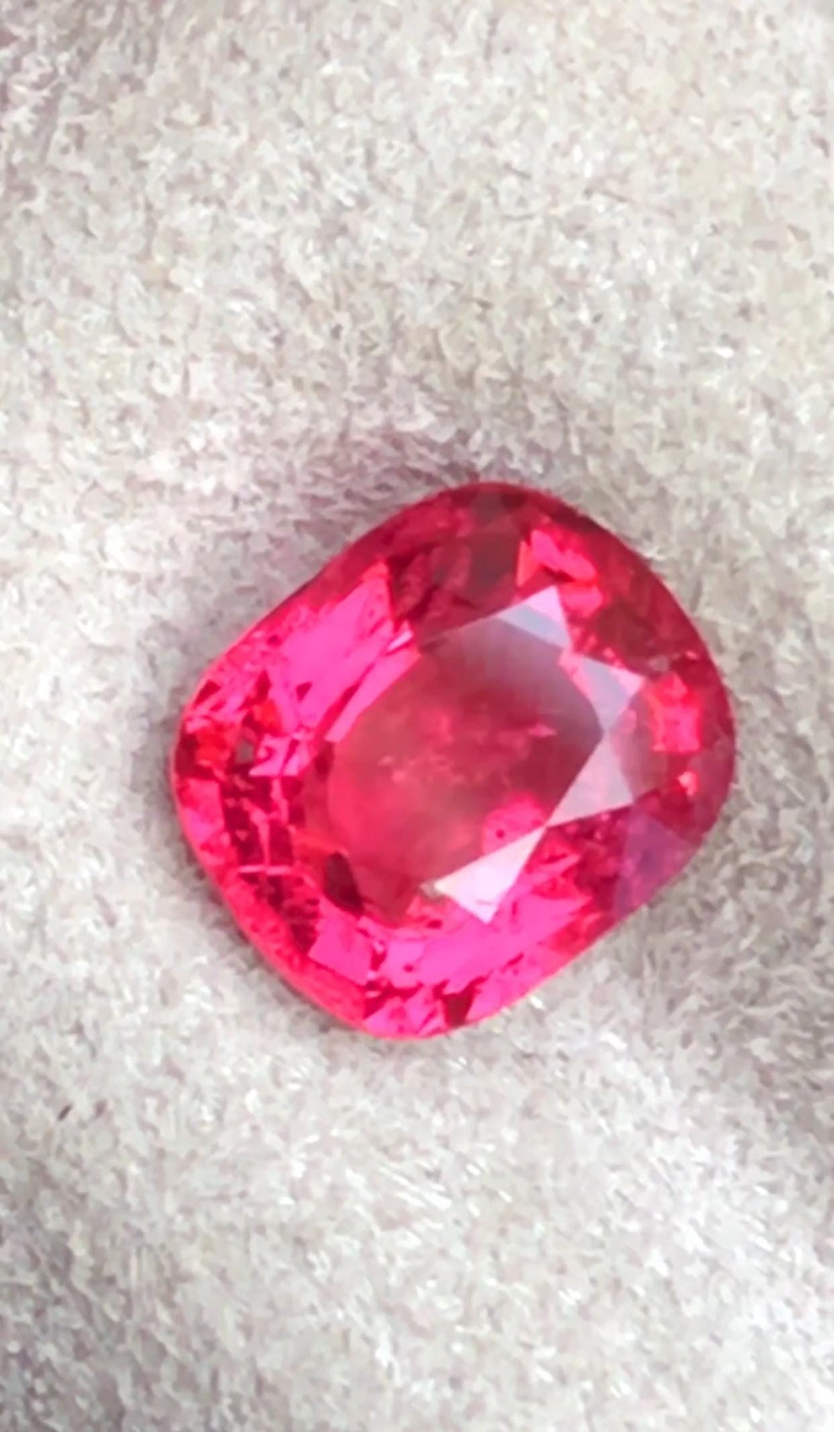 Certified Mahenge Spinel 1.07 Cts Reddish Pink Vibrant Natural Spinel