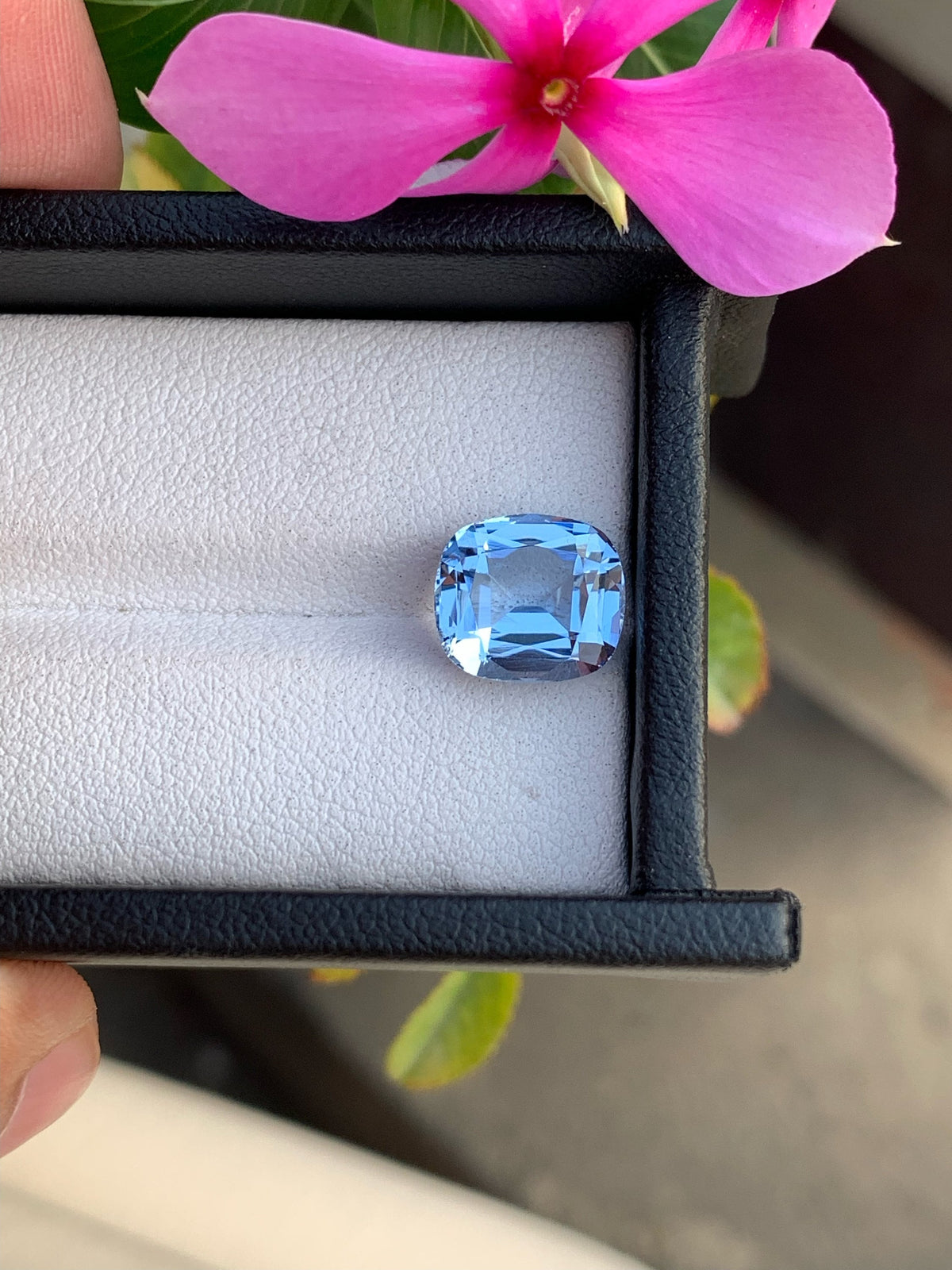Santa Maria Blue Aquamarine Gemstone: Faceted Cushion Cut, 4.30 Carats