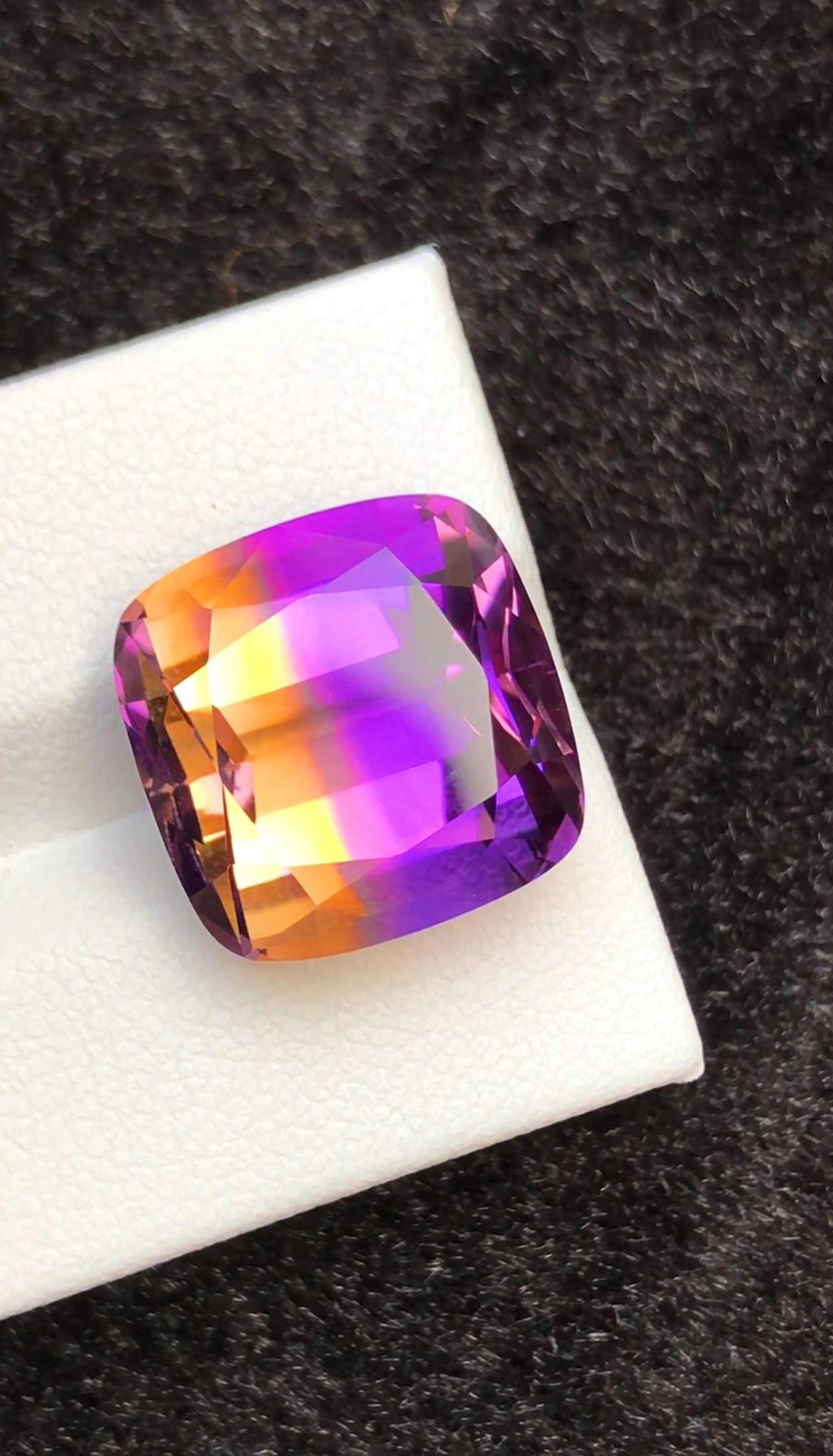 Bi-Color Ametrine 16.45 Ct Cushion Cut – Gemstone from Brazil