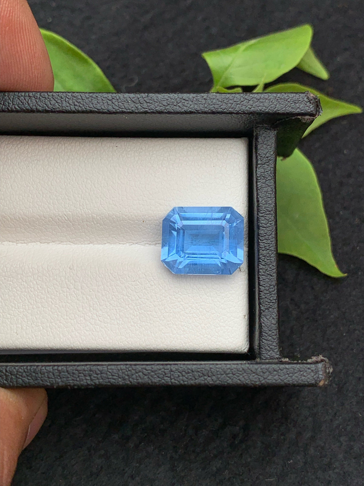 Emerald Cut Aquamarine Gemstone: Deep Sea Color, 5.40 Carats