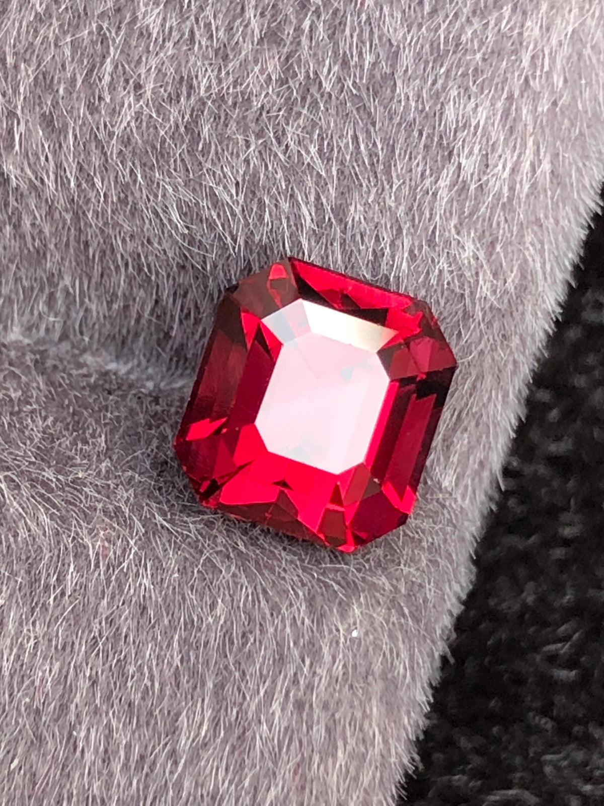 Rhodolite Garnet 3.05ct Emerald Cut Tanzania Gemstone
