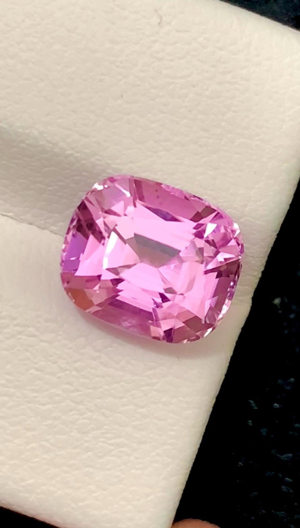 Pink Kunzite Gemstone: 4.95 CT Faceted Cushion Cut From Nuristan Afghanistan