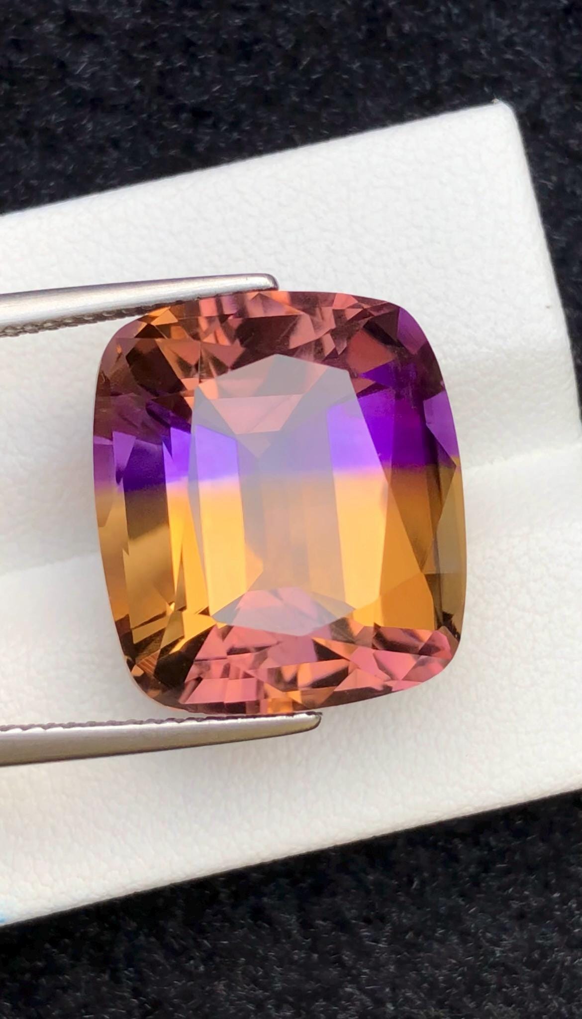 Bi-Color Ametrine 21.15ct Cushion Cut – Gemstone from Brazil