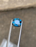 2.50 Carat Cobalt Spinel Gem: Vivid Blue Cushion Cut, Sri Lanka
