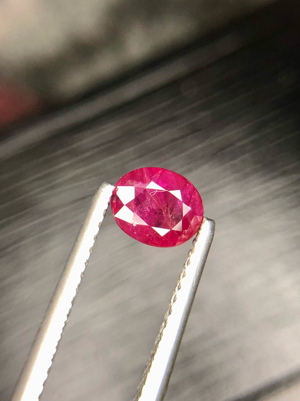 Vivid Red Afghanistan Ruby Gemstone, Oval Cut 0.95 CT