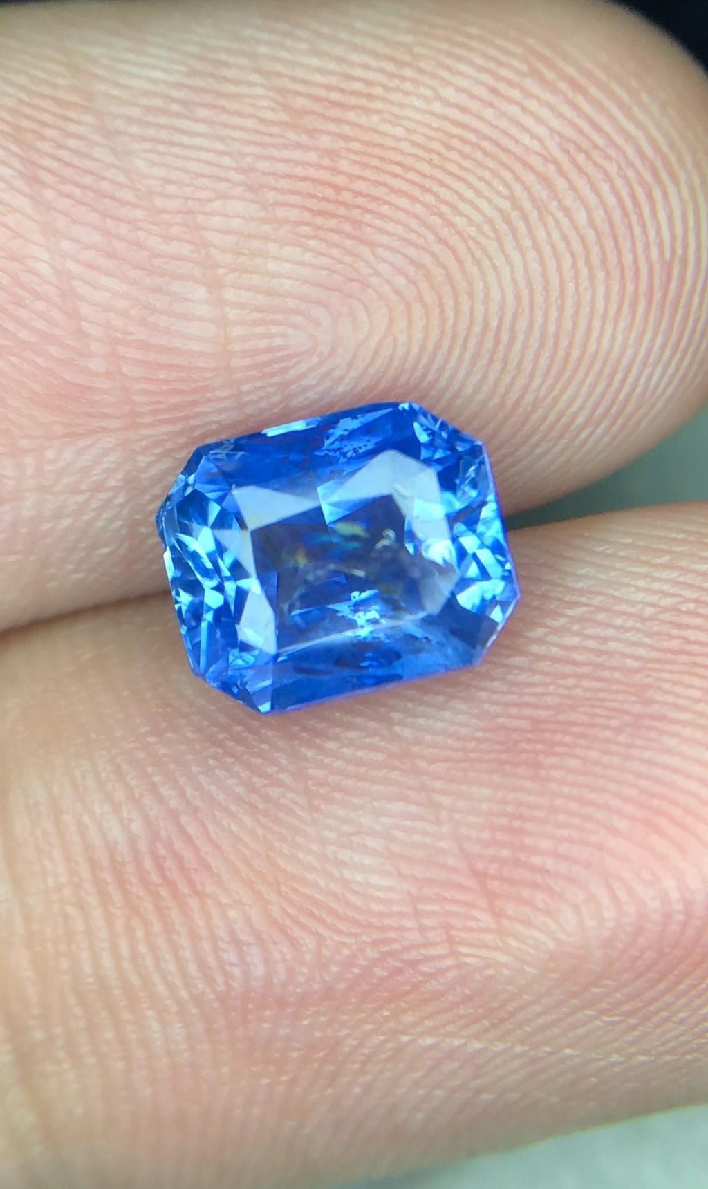 Cornflower Blue Sapphire 2.90ct | Cushion Cut | Sri Lanka | Fine Faceted Loose Gemstone | Collector Quality
