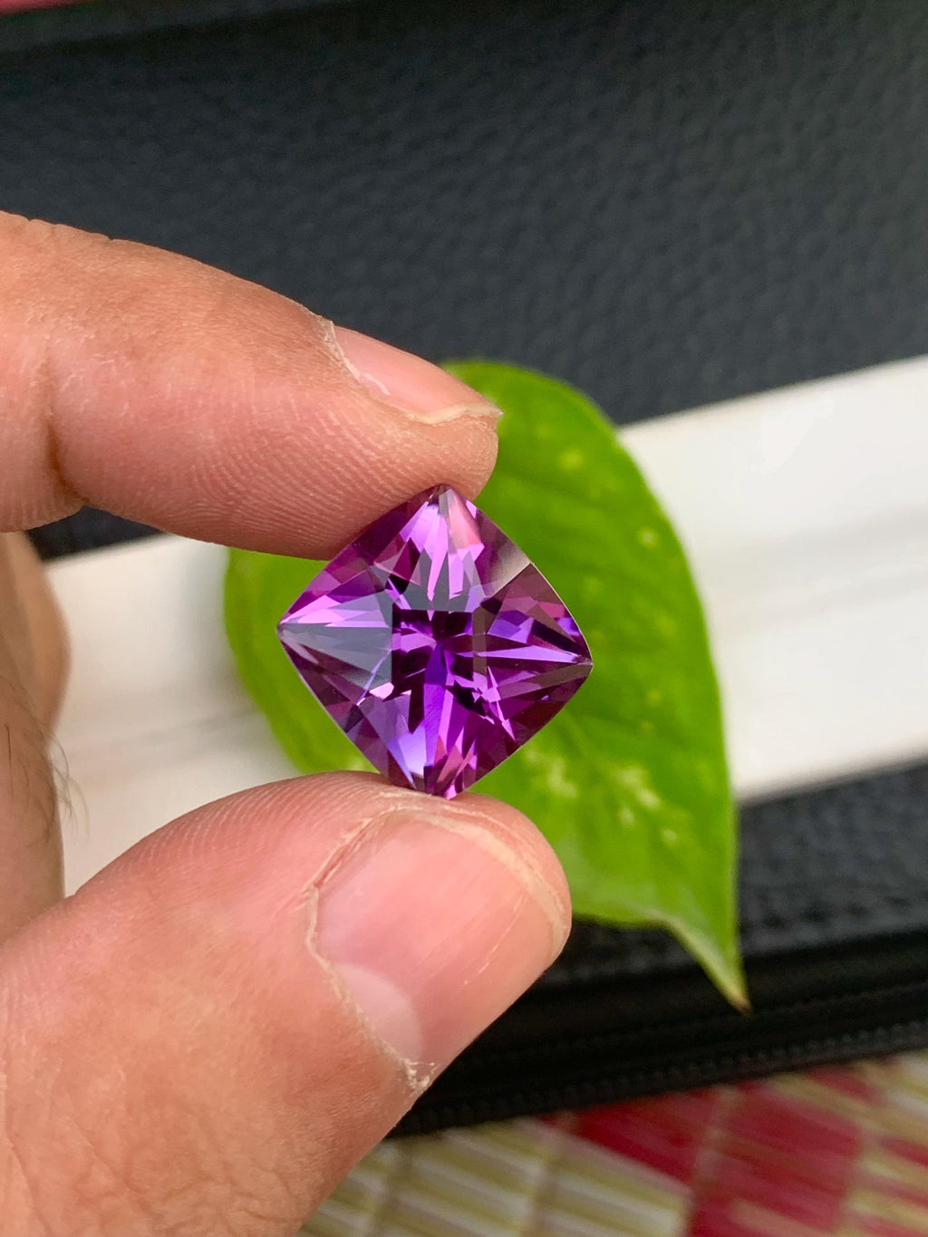 Fancy Cut Natural Amethyst Loose Gemstone: Purple Ring Stone, 10.50 Carats